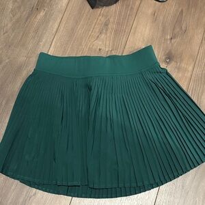 S Green Pleated Skirt